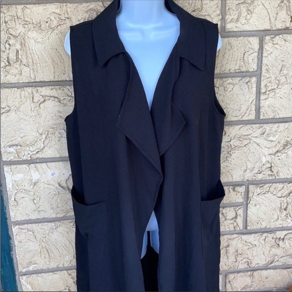 Duster Cardigan black Mudpie Business casual Career Work  Size Small / Med - Picture 1 of 11